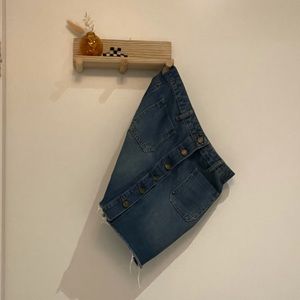 BDG Button Up Jean Skirt